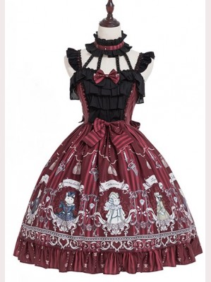Magic Tea Party Rose Knight Lolita Dress JSK